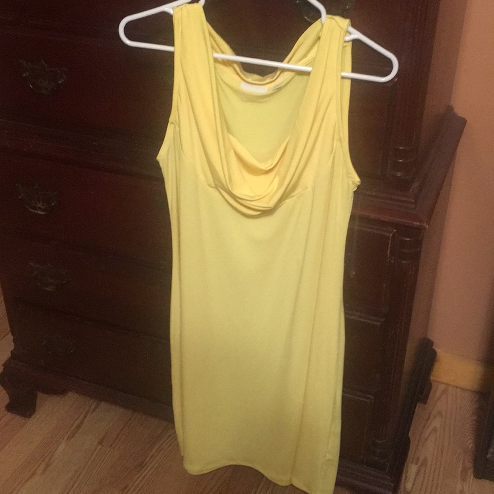 Beautiful spring or summer yellow dress